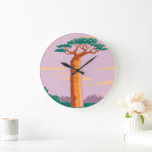 グランディアーズバオバブ ラージ壁時計 (ホーム)