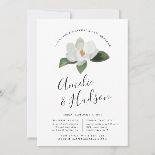 グランディフローラリハーサルディナー招待状 招待状 (正面)