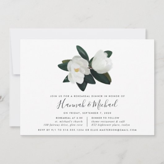 グランディフローラリハーサルディナー招待状 招待状 (正面)