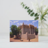 グランデモスク、Sundaneseのタイプ建築、Mopti、 ポストカード (スタンド正面)