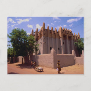 グランデモスク、Sundaneseのタイプ建築、Mopti、 ポストカード