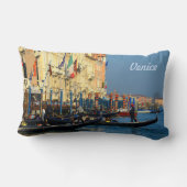 グランデ運河のベニス風のGondoliers ランバークッション (裏面)