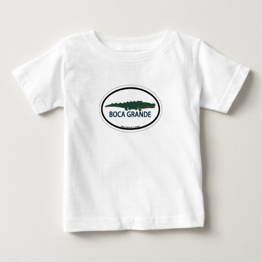 グランデBoca -楕円形の設計 ベビーTシャツ (正面)