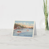 グランデBoca Gasparillaの島のヴィンテージのボート カード (正面)