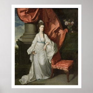 グラントののジェームスグラント、Bt妻女性。、1770-80年 ポスター