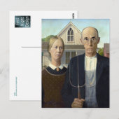 グラントウッドによるアメリカのゴシック ポストカード (正面/裏面)