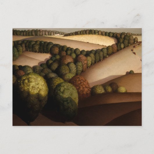 グラントウッドによるニアーサンダウン ポストカード (正面)