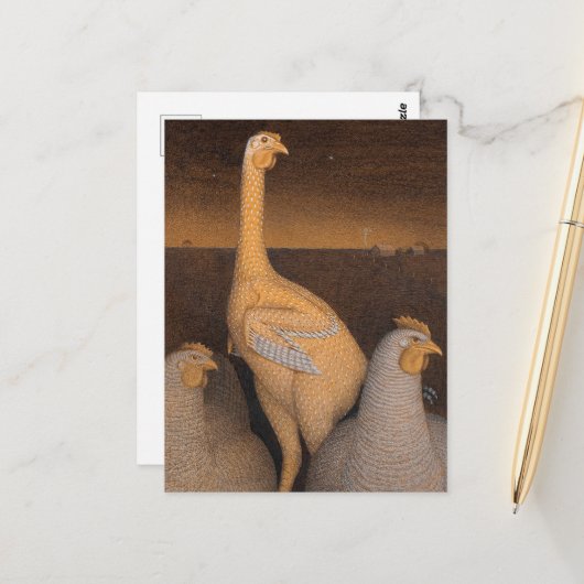 グラントウッドによる思春期 ポストカード (正面/裏面インサイチュ)