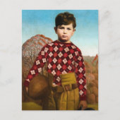 グラントウッドによる格子状セーター シーズンポストカード (正面)