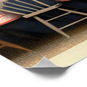 グラントウッドによる脱穀機のディナー ポスター (角)