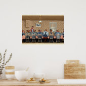 グラントウッドによる脱穀機のディナー ポスター (キッチン)