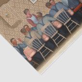 グラントウッドによる脱穀機のディナー 薄葉紙 (詳細)