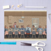 グラントウッドによる脱穀機のディナー 薄葉紙 (クラフト)