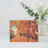 グラントウッドのアートワーク、春のオーク ポストカード (スタンド正面)