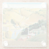 グラントウッド – 石市アイオワセラミックタイル ガラスコースター (裏面)