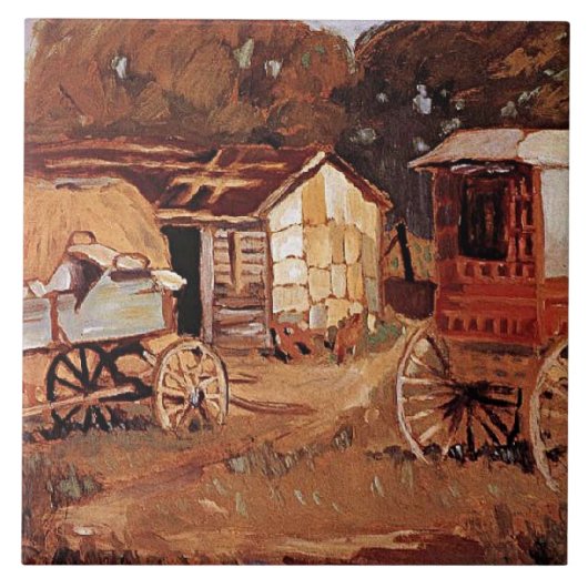 グラントウッド – 馬の商人 タイル (正面)