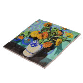 グラントウッド – Calendulas、フローラ絵画ズ タイル (側面)