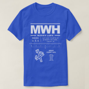 グラントカウンティ国際的エアポートMWH Tシャツ