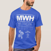 グラントカウンティ国際的エアポートMWH Tシャツ (正面)