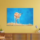 グラントズガゼル（ガゼルグランティ）エウェポートレート キャンバスプリント (インサイチュ (リビング))