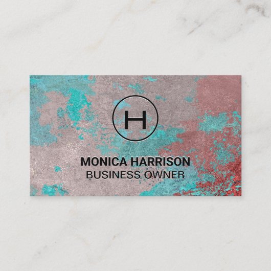 グラントテクスチャの背景 名刺 (正面)