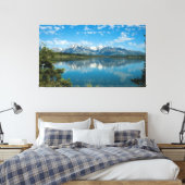 グラントテトン山脈 – ワイルドプレイス写真 キャンバスプリント (インサイチュ (寝室))