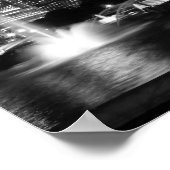 グラントパークシカゴグレースケール ポスター (角)