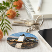 グラントルポイントライトハウス、メインキーリング キーホルダー (側面)