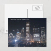 グラント公園。 選挙夜 ポストカード (正面/裏面)