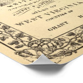 グラント県の地図 ポスター (角)