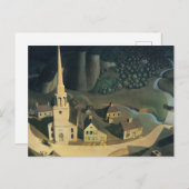 グラント・ウッドによるポール・リバーズの真夜中の乗り物 ポストカード (正面/裏面)