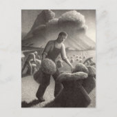 グラント・ウッドによる接近 シーズンポストカード (正面)