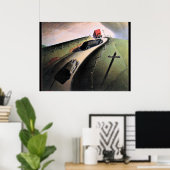 グラント・ウッドのアートワーク、リッジロードでの死、 ポスター (ホームオフィス)