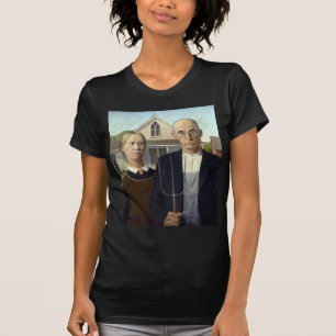 グラント・ウッドの画像的なアメリカのゴシック様式 Tシャツ