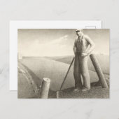 グラント・ウッド春で ポストカード (正面/裏面)