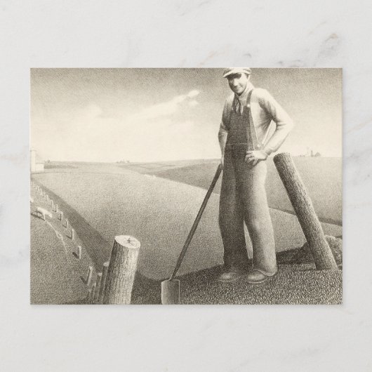 グラント・ウッド春で ポストカード (正面)