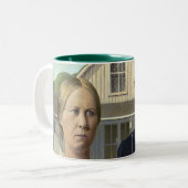 グラント・ウッド"アメリカのゴシック様式" ツートーンマグカップ (正面左)