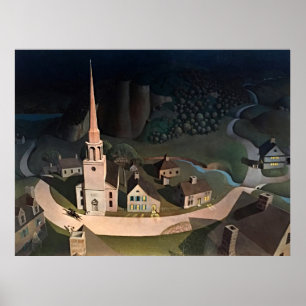 グラント・ウッド ポール・リビアの夜間騎行 ファインアート ポスター