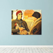 グラント・ウッド – 素晴らし評価、絵画芸術、 キャンバスプリント (インサイチュ (ウッドフロア))