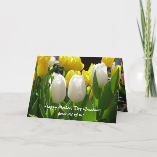 グランドからの祖母のための母の日カード カード (正面)