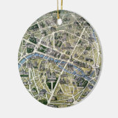 グランドの期間の間のパリの地図 セラミックオーナメント (左)