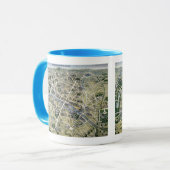 グランドの期間の間のパリの地図 マグカップ (正面左)