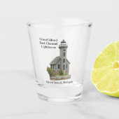 グランドアイランドイーストチャンネルライトハウスショットグラス ショットグラス (正面)