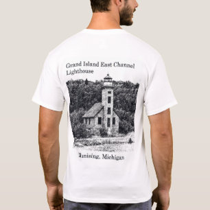 グランドアイランドイーストチャンネルライトハウス2サイドシャツ Tシャツ