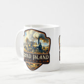 グランドアイランド, ネブラスカ州 | ビンテージ コーヒーマグカップ (正面左)