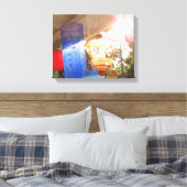 グランドイルミネーションランタン – Martha's Vinyard キャンバスプリント (インサイチュ (寝室))