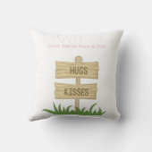 グランドオジャンプファースト誕生日かわいいピンクフクロウ クッション (裏面)