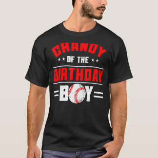 グランドオブザ誕生日ボーイベースボールテーマファミリーB Tシャツ