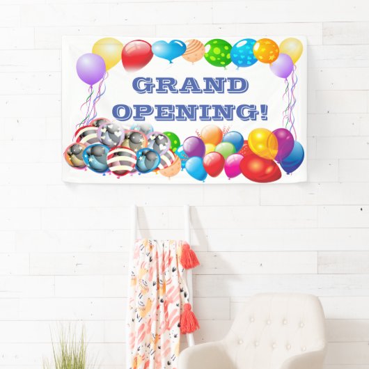 グランドオープカスタムニング用ビニールバナー、3' x 5'バナー 横断幕 (インサイチュ)