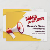 グランドオープニングアナウンス 招待状 (正面/裏面)